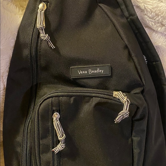Vera Bradley Black Sling Backpack - Picture 2 of 9